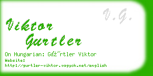 viktor gurtler business card